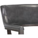 Brylea Brown / Brentwood Charcoal Leather Dining Armchair
